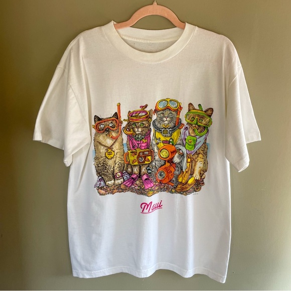 Vintage Maui Cat Tee - Picture 1 of 3